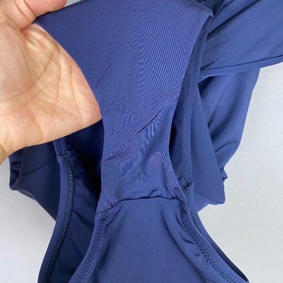 Trina Turk Getaway Solids Twist Bandeau One Piece Swimsuit in Midnight B… - Picture 8 of 13